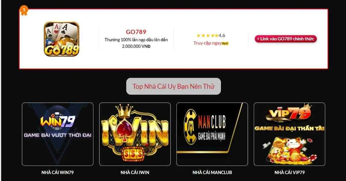 Cách tham gia game bài Go789