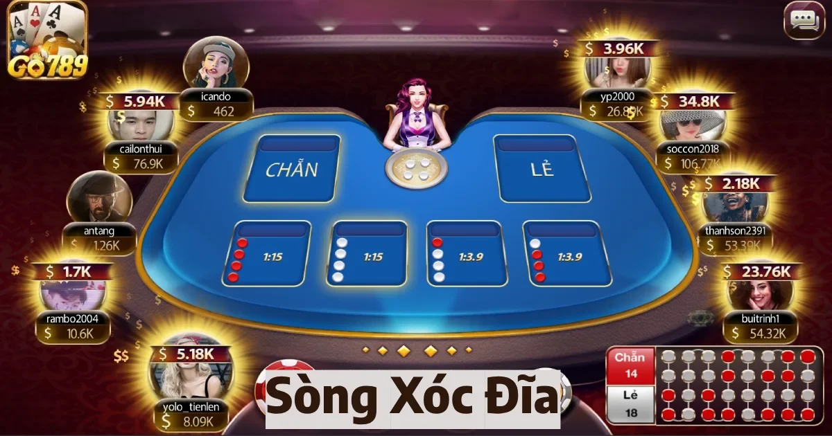 Giới thiệu sòng xóc đĩa & Cách tính tiền trong sòng xóc đĩa 1 song xoc dia 5