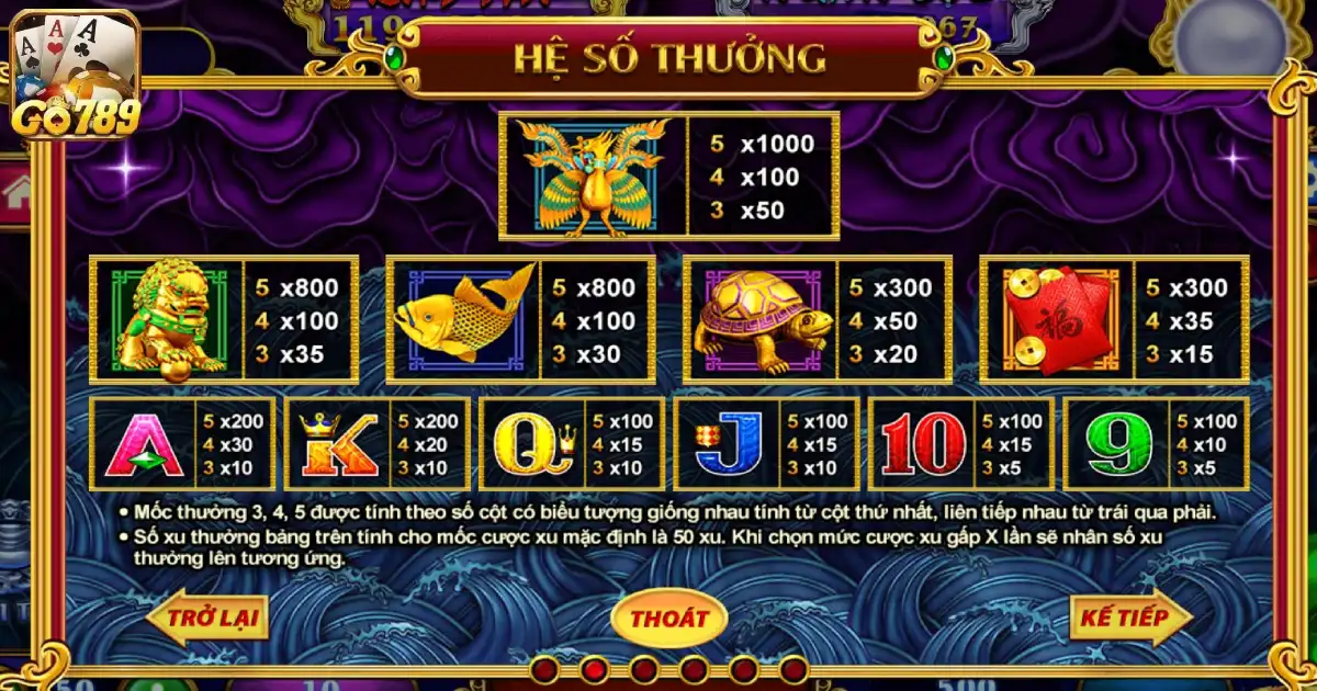 Khám Phá Kho Tàng Ngũ Long Go789 Cùng Cách Chơi Cơ Bản 4 Cách Chơi Cá Cược Kho Tàng Ngũ Long Go789